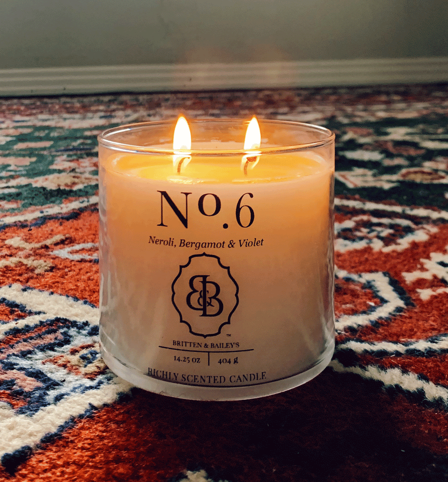 Neroli Bergamot and violet jar candle