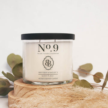 Britten & Bailey's No 9 two wick jar candle Sea Salt Lavender and Sandalwood